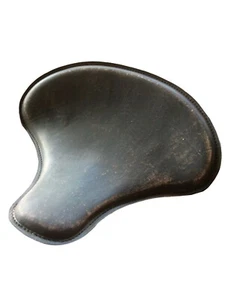 Asiento de motocicleta solo con resorte de tractor negro en dificultades Harley Davidson Bobber Chop - Imagen 1 de 4