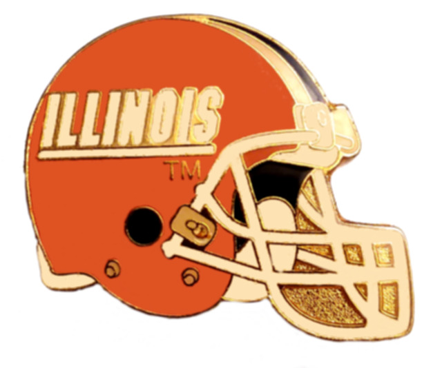 Illinois Fighting Illini Mini Football Helmet - 417 Helmets