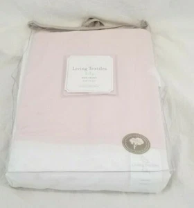 Living Textiles Baby 100% Cotton Pink Crib Bedskirt NIP - Picture 1 of 6