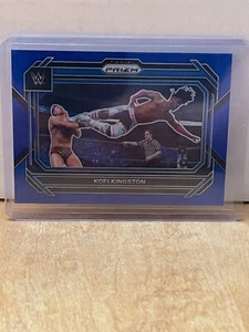 2023 Panini Prizm WWE Blue Prizm #5 Kofi Kingston /199 - Picture 1 of 2