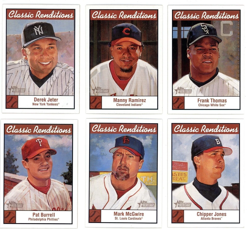 2001 Topps Heritage Classic Renditions INSERTS YOU PICK *Finish Your Set* - Image 1 of 1