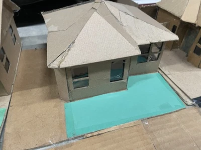 Cardboard House 1/43 Scale Homemade - Image 1 of 4
