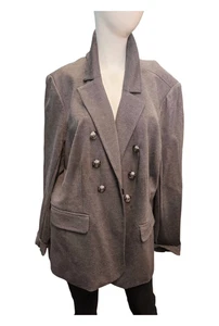 Blazer Lane Bryant Gris Mujer Talla 24 NUEVO CON ETIQUETAS - Imagen 1 de 10
