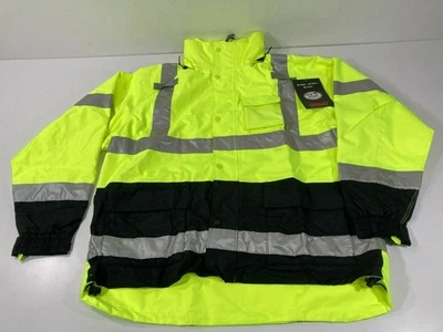 SMALL TINGLEY J24122 ICON JACKET CLASS 3 WINDPROOF WATERPROOF HI-VIS COAT SMALL - Image 1 of 4