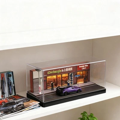 Layout della vetrina espositiva della scena di strada del negozio 1/64 per - Immagine 1 di 4