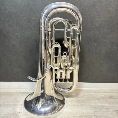 YAMAHA YEP-642S NEO Bb/F Euphonium Silver Plated 4-Valve Compensating System - Image 1 of 4