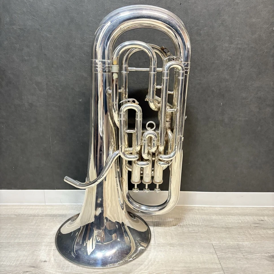 YAMAHA YEP-642S NEO Bb/F Euphonium Silver Plated 4-Valve Compensating System - Image 1 of 4