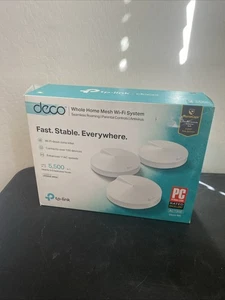 TP-Link Deco M5 AC1300 Whole Home Wireless Wi-Fi Mesh System 2 Pack New READ - Picture 1 of 9