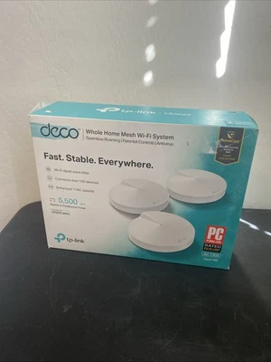 TP-Link Deco M5 AC1300 Whole Home Wireless Wi-Fi Mesh System 2 Pack New READ - Image 1 of 4