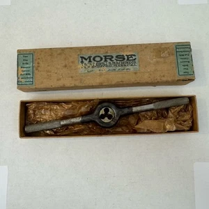 Morse No. 3 Tap & Die Handle 14 28 NF USA Original Box Hand Tool Fast Ship - Picture 1 of 11