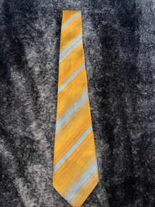Gold And Blue Men’s Tie By Viking Made In Australia - Picture 1 of 7