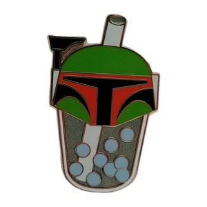Disney Star Wars Pin 2025 Boba Fett Bounty Hunter Boba Tea #176135 Trade Ship - Picture 1 of 11