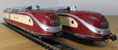 Roco 04183A / 0407A Spur HO DB VT 11.5 TEE 4 Wagen Set in roter und cremefarbener Lackierung - Bild 1 von 4