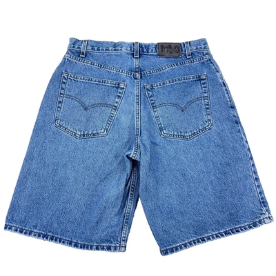 Vintage Levis Silver Tab Shorts Men 34  Loose Fit Blue Jean Jorts Baggy Y2K - Image 1 of 4