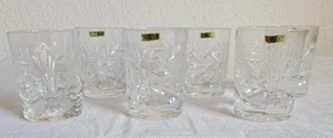 6 ältere Whisky-Tumbler, klar mit Schliff, Bleikristall (789) - Bild 1 von 8