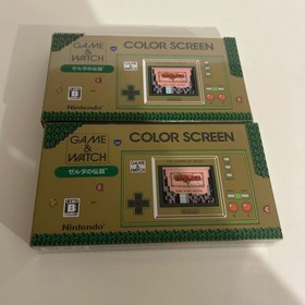 Lot 2 Game & Watch Legend of Zelda Color Screen Unused Nintendo Very Good Japan