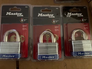 3 package set keyed alike Master Lock security level # 8 5kad new fast shipping - Picture 1 of 5