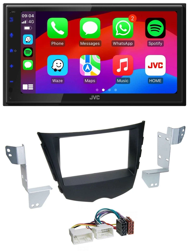 JVC Bluetooth 2DIN MP3 DAB USB Autoradio für Hyundai Veloster FS ab 2011 - Bild 1 von 4