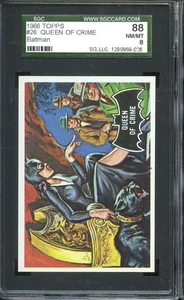 1966 TOPPS BATMAN BLACK BAT #26 QUEEN OF CRIME SGC 8 *DS14788 - Picture 1 of 2