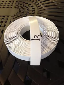 1.5" Vinyl Strapping For Patio Furniture 20' Roll White - Picture 1 of 3