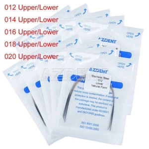 10 Packs AZDENT Dental Orthodontic Arch Wires Stainless Steel Natural Form Round - Picture 1 of 70