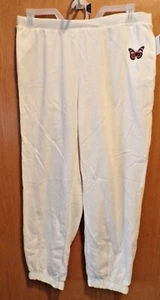 Marfil con mariposa~Bonitos PANTALONES DE SUDADERA~Tallas para mujer XL, 2X o 3X~NUEVOS con etiquetas - Imagen 1 de 2