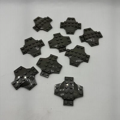 Lote de 9 Lego 30303 PLACA CRUZADA CÚPULA Modificado 6x6x2/3 Gris Azulado Oscuro Foto 1 de 4
