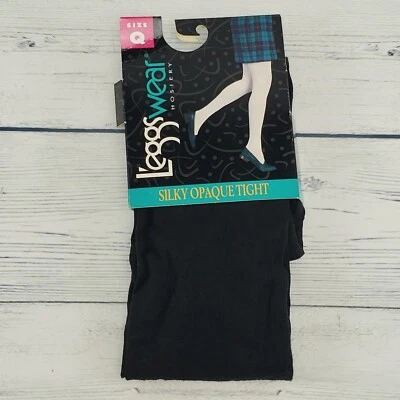 Leggings Wear Medias Negras Sedosas Opacas Apretadas Talla Queen Nuevo Antiguo Stock Foto 1 de 4