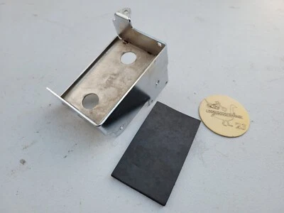 NOS R.B.E. 铬电池托盘 71-78 Harley Davidson Super Glide FX 仅踢 — 第 1/4 张图片