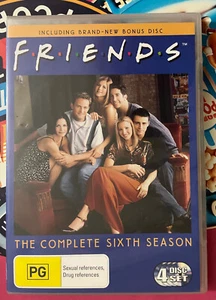 Friends The Complete Sixth Season (1994) 4 Disc Reg: 4 DVD Set Free Post - Picture 1 of 4