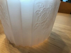 Vintage Pink Depression Glass Ceiling Light Cover 5.5" - Picture 1 of 3