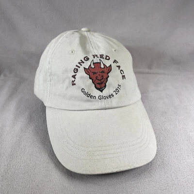Gorra cara roja furiosa para hombre OS beige gorra con tirantes guantes dorados 2015 yunque Foto 1 de 4