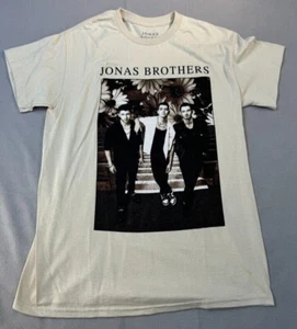 Jonas Brothers Shirt Medium Beige Tee T-Shirt Men's  2023 - Picture 1 of 9