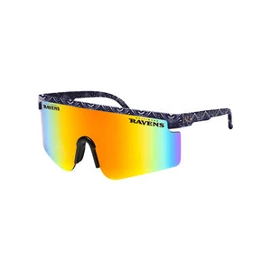 Gafas de sol FOCO X Zubaz NFL Collab años 90 retro Swag, Baltimore Ravens - Imagen 1 de 2