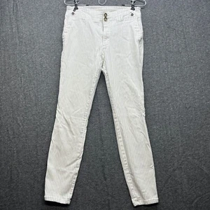 Anthropologie Pilcro and the Letterpress Jeans Womens 27 High Rise Slim Striped - Picture 1 of 13