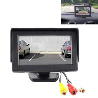 10,9 cm TFT Monitor 4,3" Auto klein Armaturenbrett Rückfahrsystem Rückfahrkamera - Bild 1 von 3