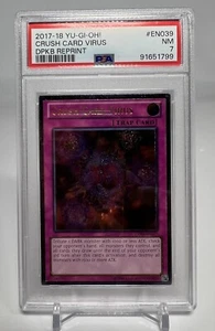 Yugioh Ultimate Crush Card Virus DPKB-EN039 PSA 7 Duelist Pack: Kaiba Reprint - Picture 1 of 5