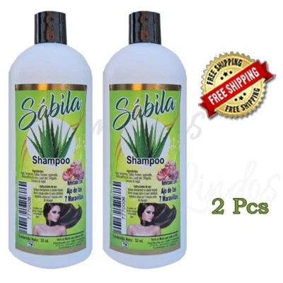 Champú de aloe vera reforzado con ajo de las siete maravillas 32 oz ea 2 piezas Foto 1 de 2