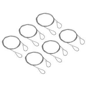 Stainless Steel Cable, 6 Pack PVC Coated 1/25" Wire Rope for Deck Railing 3.3ft - Photo 1/4