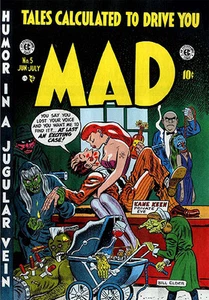 MAD Magazine #5 - June / July 1953 - Cover Poster - Picture 1 of 1