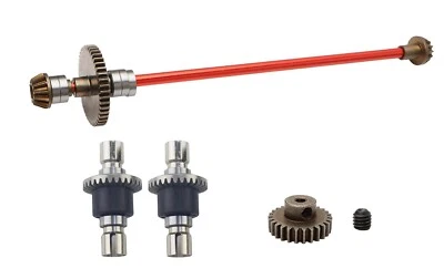 RC Car Upgrade Metal Differential Gear And Drive Shaft Set For WLToys144001 1:14 - Image 1 of 3