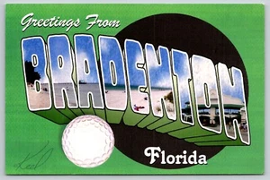 Postcard Greetings from Bradenton Florida Cracker Barrel Golfing - Bild 1 von 2