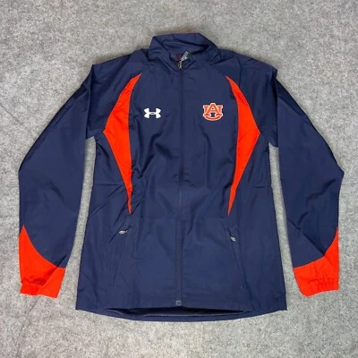Chaqueta para hombre Auburn Tigers extra pequeña azul marino naranja Under Armour cremallera NCAA Foto 1 de 4