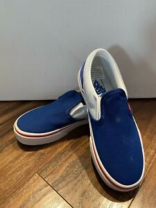 Vans Sneakers Youth Size 13 New Classic Slip-On Colorblock Baja Blue