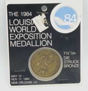 1984 NEW ORLEANS WORLD'S FAIR MEDALLION EXPOSITION w/ Original Retail Packaging - Picture 1 of 8