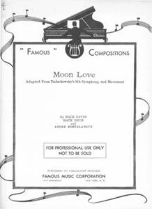 "Mondliebe" (nach Tschaikowskys 5. Symphonie) -- Noten, Gesang & Klavier - Bild 1 von 1