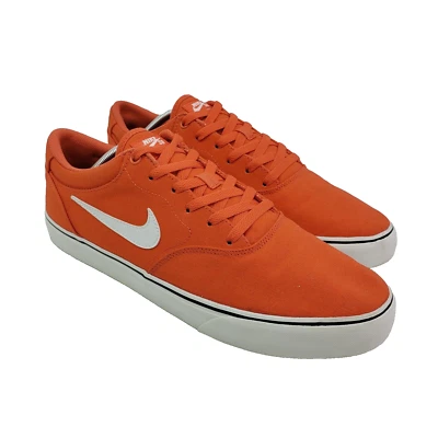 Nike SB Chron 2 Hombres Talla 12 Naranja Blanco Lona Informal Tenis Zapatos DM3494-801 Foto 1 de 4