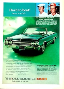 Green Olds 442 Convertible Original 1965 Vintage Print Ad - Picture 1 of 2