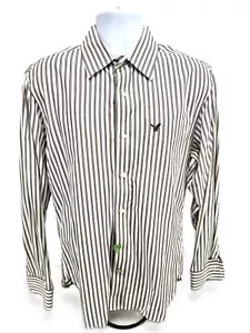 American Eagle Outfitters Vintage Fit Casual Dress Shirt , Striped Long Sleeve - Picture 1 of 11