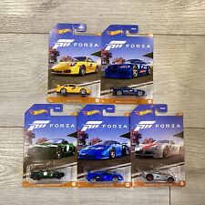 Hot Wheels “Forza” (Full Set 1-5) (2023) Porsche 911 GT3, Bugatti EB110 +